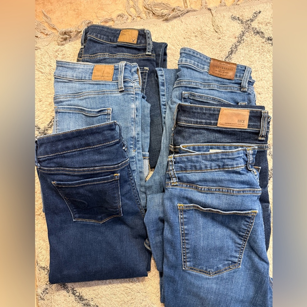 Women's Denim Collection - Various Shades of Blue.